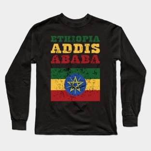 Flag of Ethiopia Long Sleeve T-Shirt